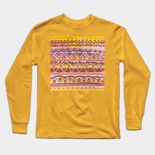 Boho Chic Pattern Long Sleeve T-Shirt